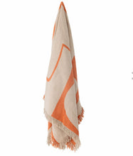 Cats Coral Recycled Throw