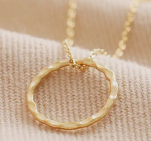 Hammered Halo Necklace