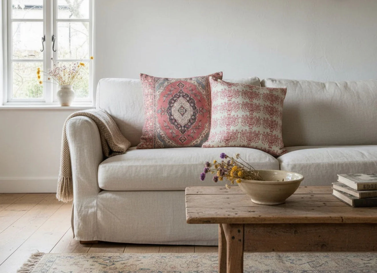 Tabriz Block Print Cushion