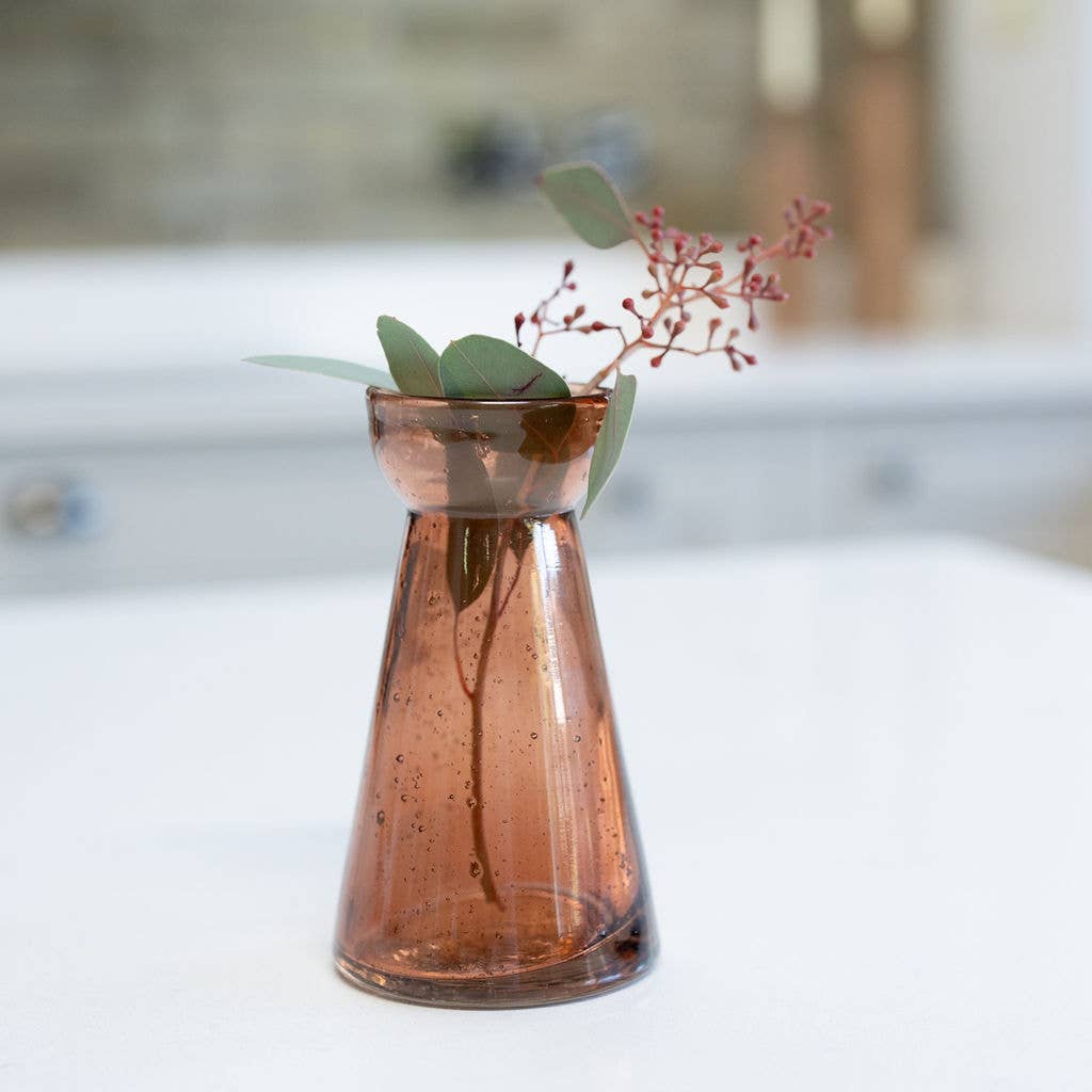 Meril, Glass Vase: Brown