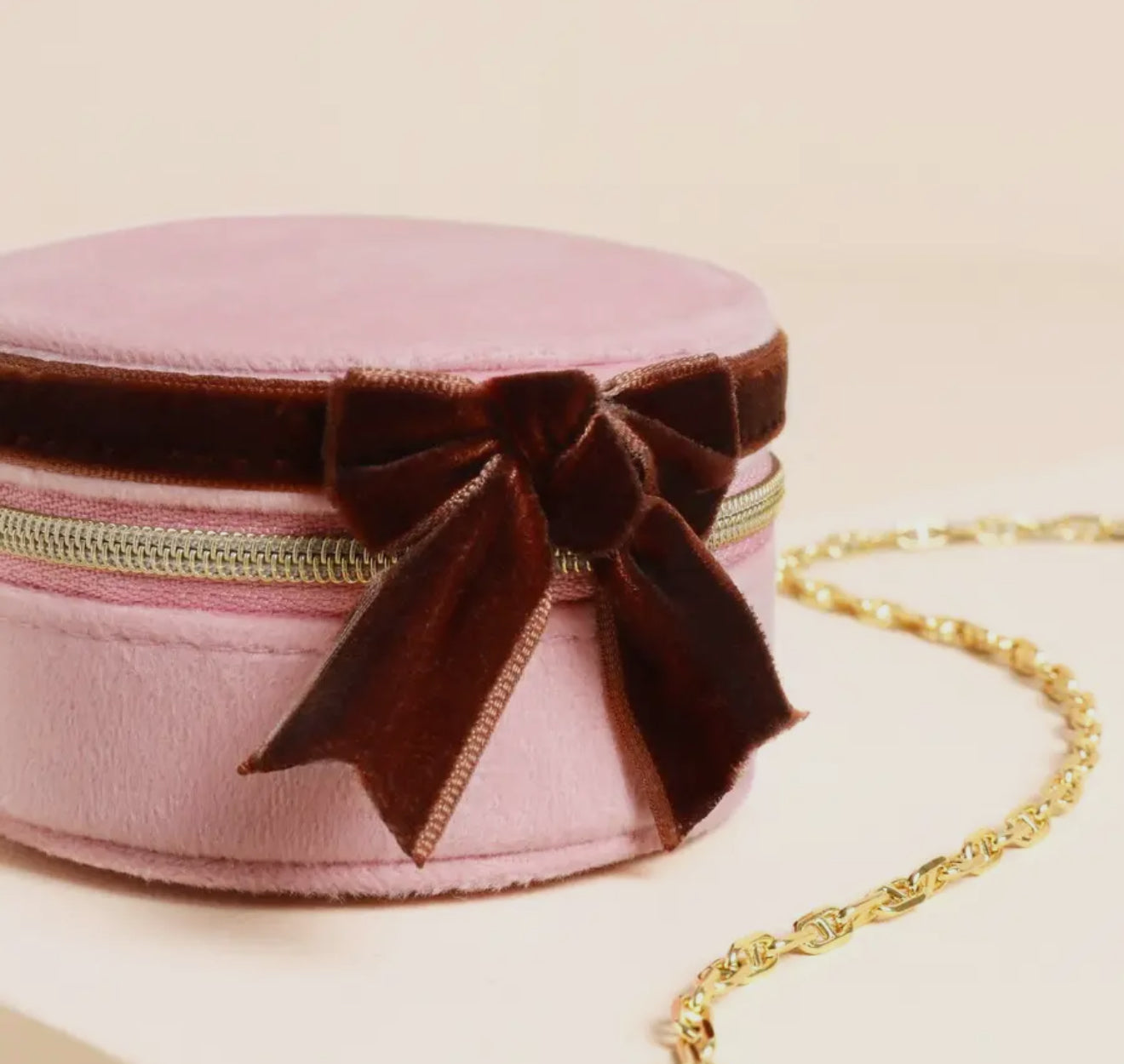 Velvet Bow Jewellery Case
