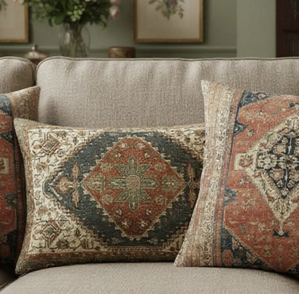 Tabriz Block Print Cushion