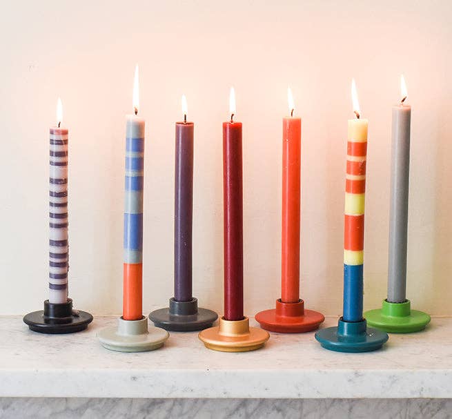 Rust Eco Dinner Candles, 6 per pack