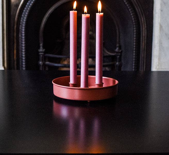 Pink Eco Dinner Candles, 6 per pack