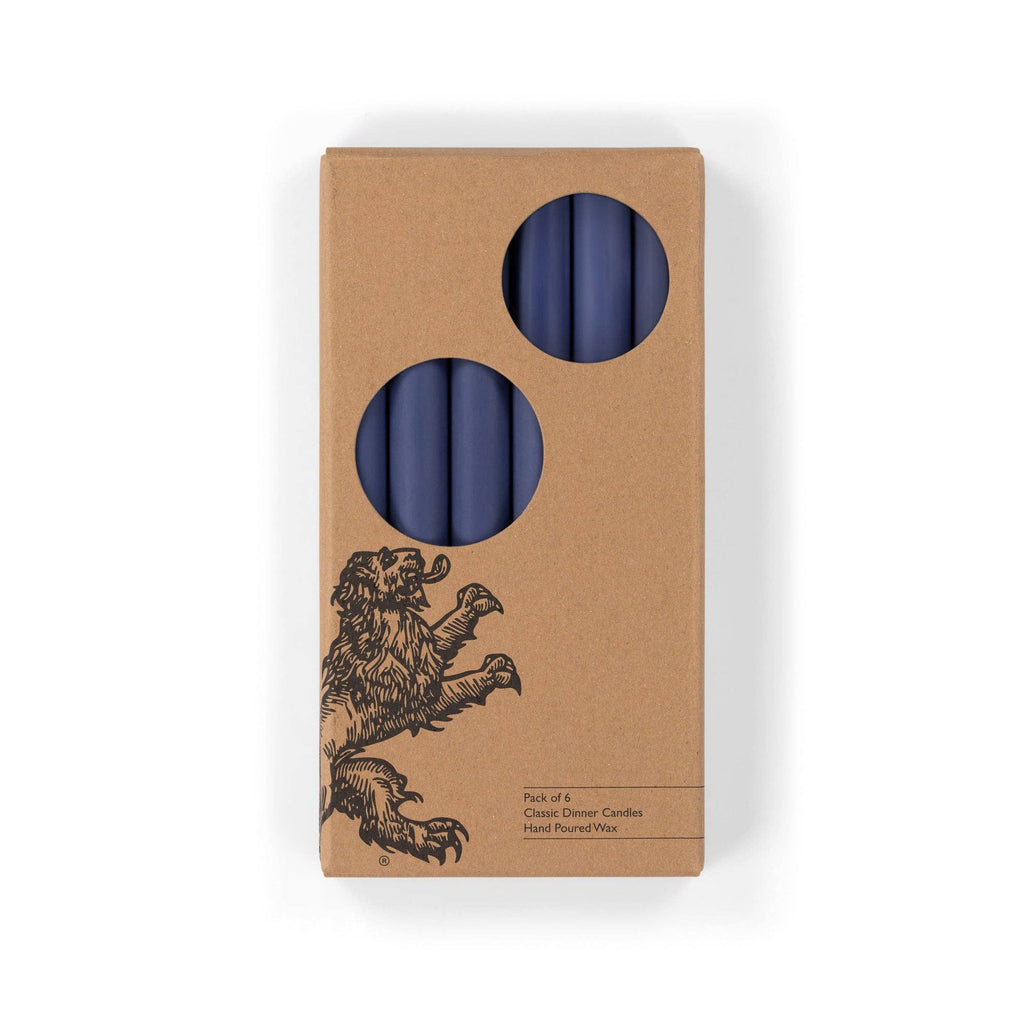 Midnight Blue Eco Dinner Candles, 6 per pack