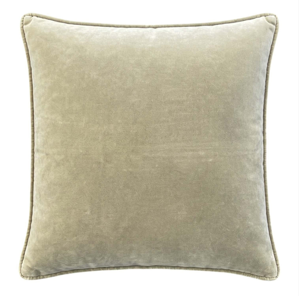 Sage Green Stonewashed Velvet Cushion