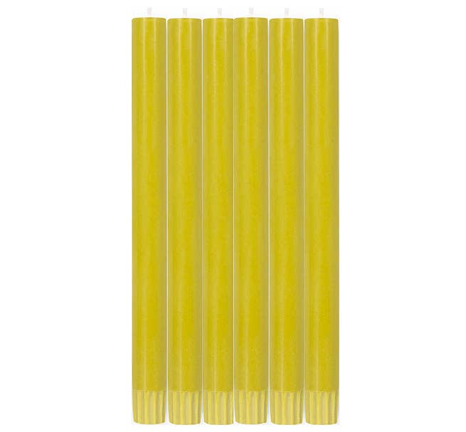 Green Muscat Eco Dinner Candles, 6 per pack