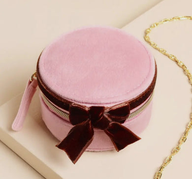 Velvet Bow Jewellery Case