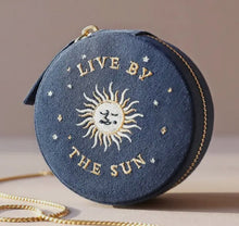 Navy Sun Moon Jewellery Case