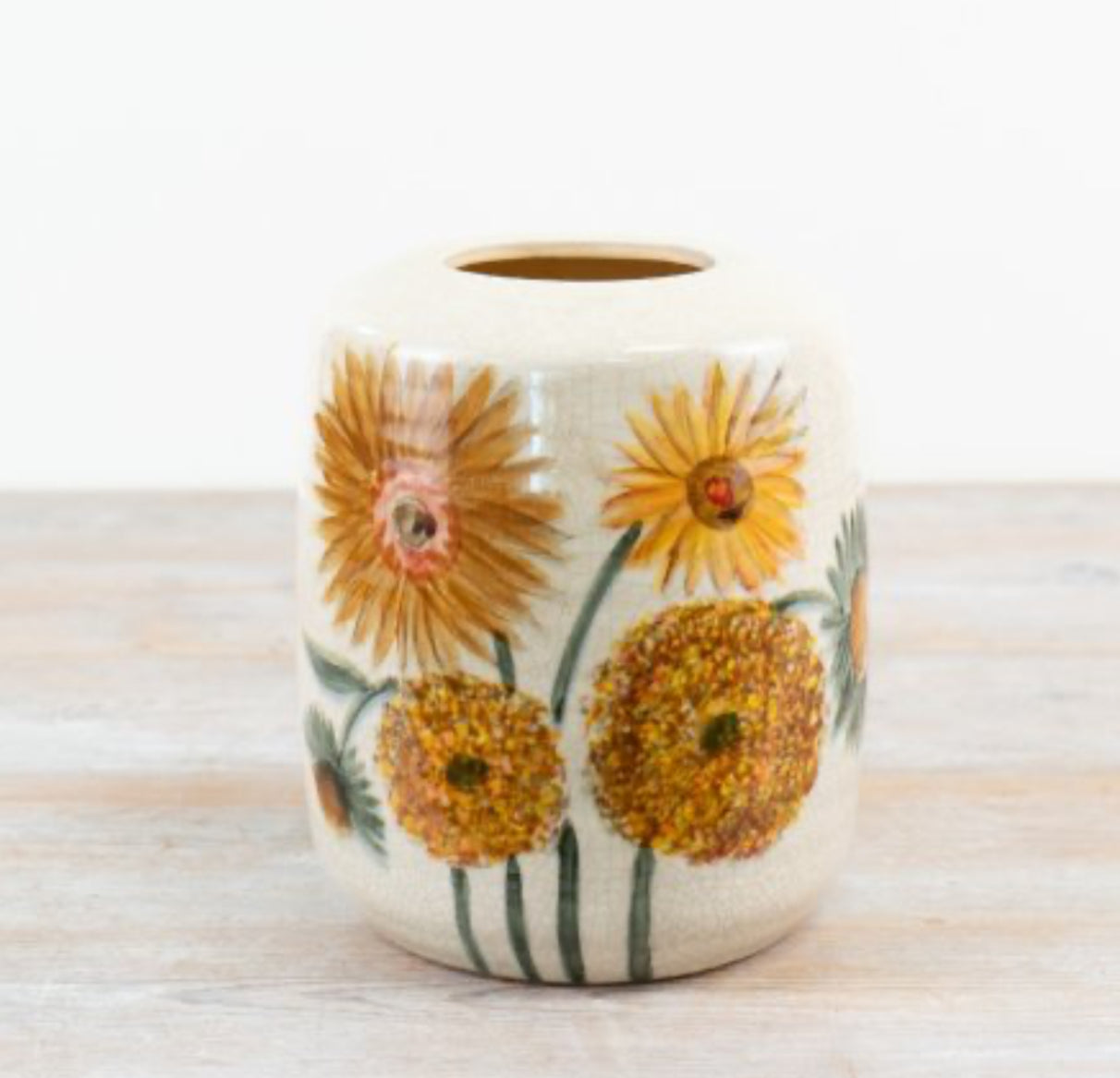 Sunflower Vase 20cm BACK IN STOCK SOON