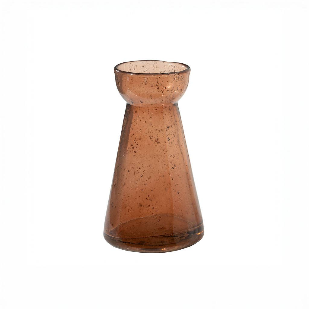Meril, Glass Vase: Brown