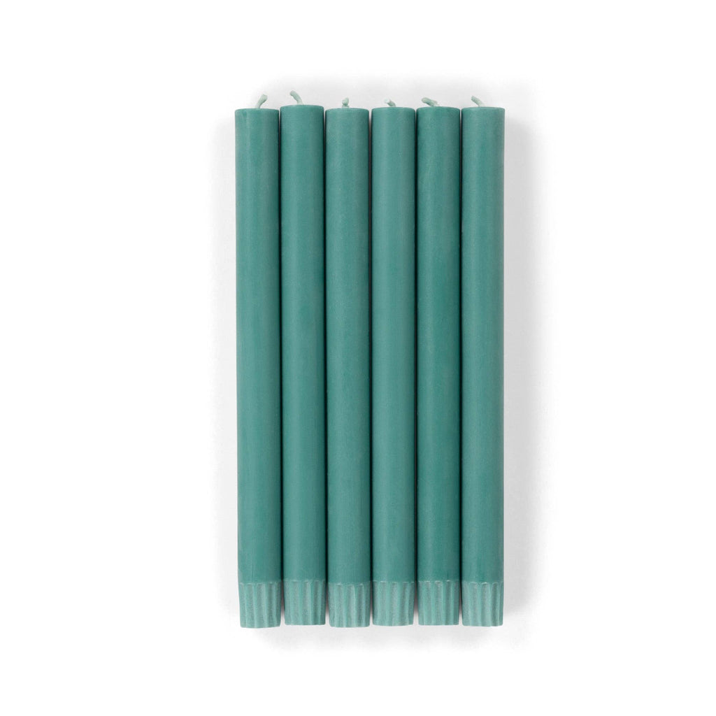 Beryl Green Eco Dinner Candles, 6 per pack