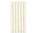 Pearl White Eco Dinner Candles, 6 per pack