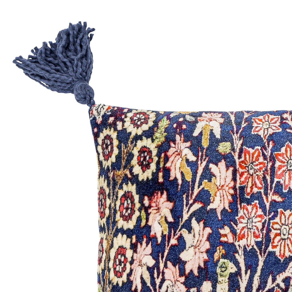 Ayda Blue Peacock Cushion