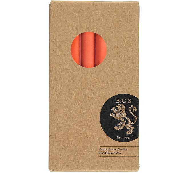 Rust Eco Dinner Candles, 6 per pack