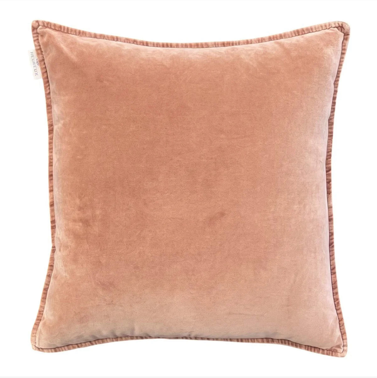 Mocha Stonewashed Velvet Cushion