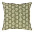 Moss  Leaf Block Print Cushion