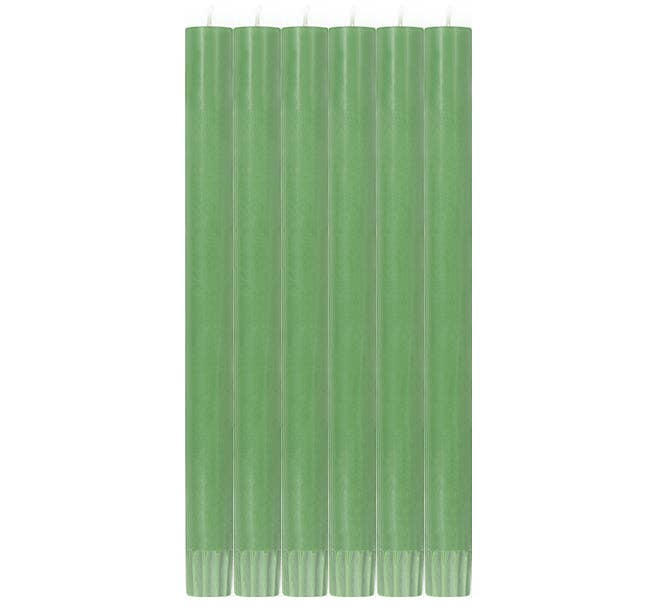 Emerald Eco Dinner Candles, 6 per pack