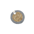 Set of 6 Seagrass & Jute Coasters - Natural/Grey