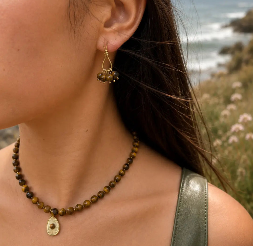 Tiger’s Eye Beaded Necklace