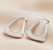 Stainless Steel Chunky Hoop Earrings