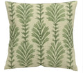 Pampas Green Block Print Cushion