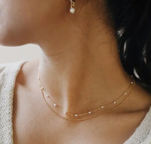 Pearl Double Chain Necklace