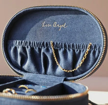 Navy Sun Moon Jewellery Case