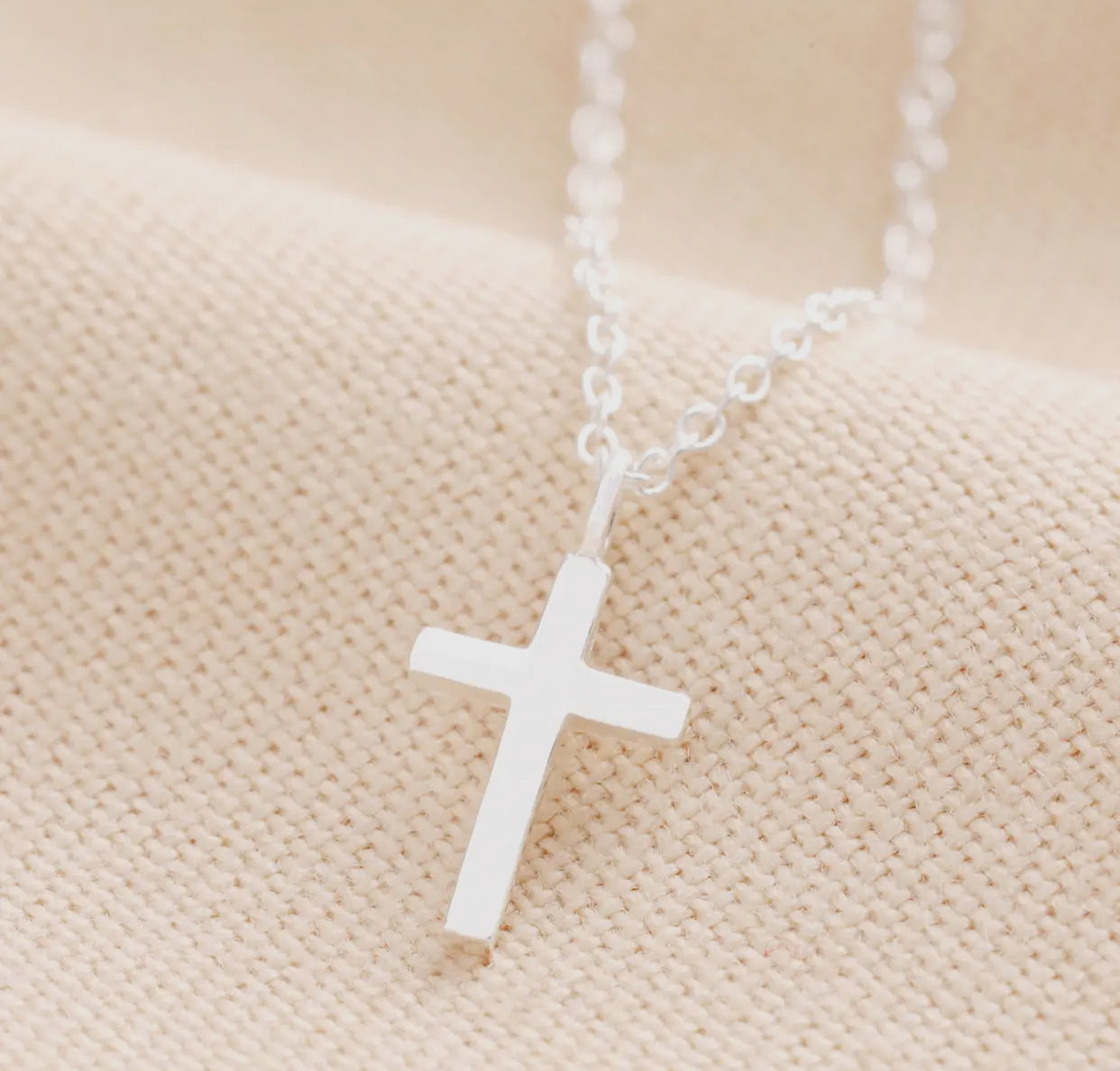 Stirling Silver Cross Necklace