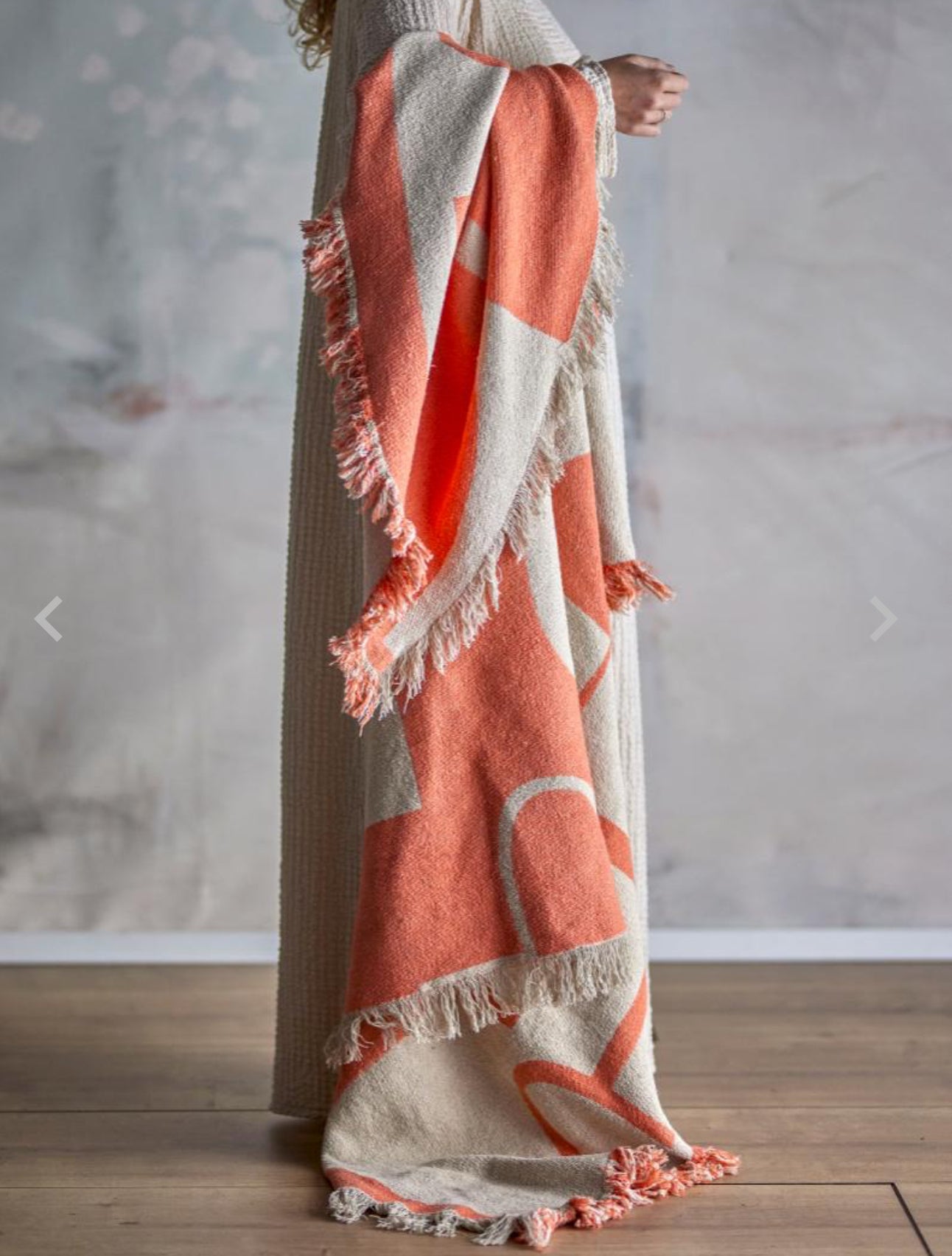 Cats Coral Recycled Throw