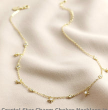 Crystal Star Choker Necklace