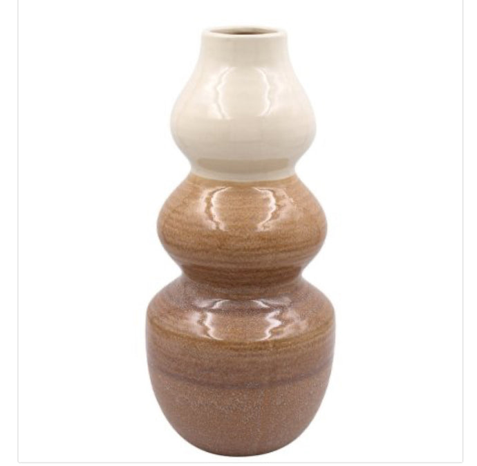 Brown  Stoneware Vase