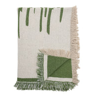 Green Cream Recycled Throw