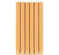 Saffron Yellow Eco Dinner Candles, 6 per pack