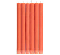 Rust Eco Dinner Candles, 6 per pack