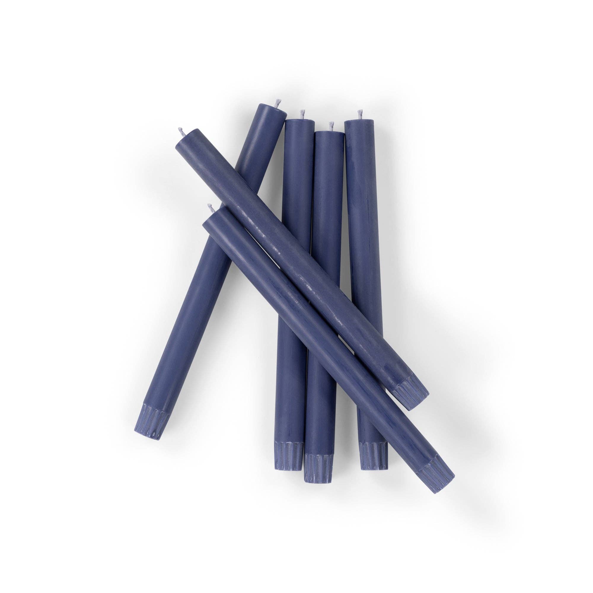 Midnight Blue Eco Dinner Candles, 6 per pack