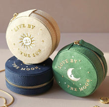 Beige Sun Moon Jewellery Case