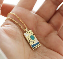 Gold Tarot Card Inspired Necklace