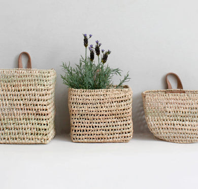 bohemian wall baskets 