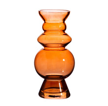 Selina Amber Glass Vase