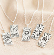 Silver Tarot Inspired Necklace